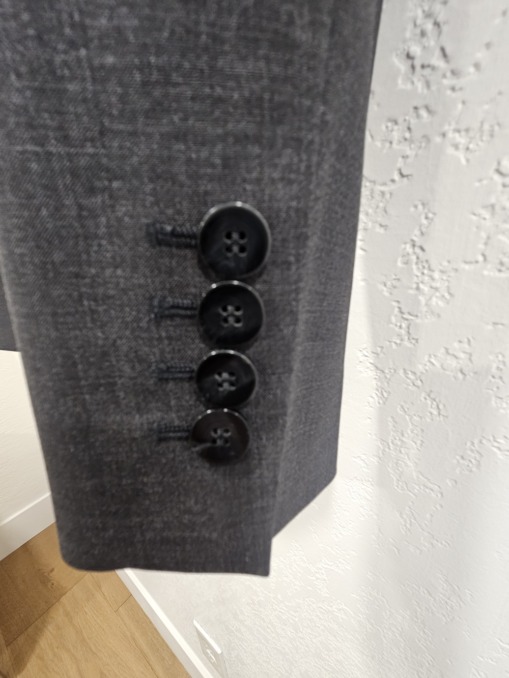 Boss Gray Single-Button Women's Blazer - Picture 4 of 11